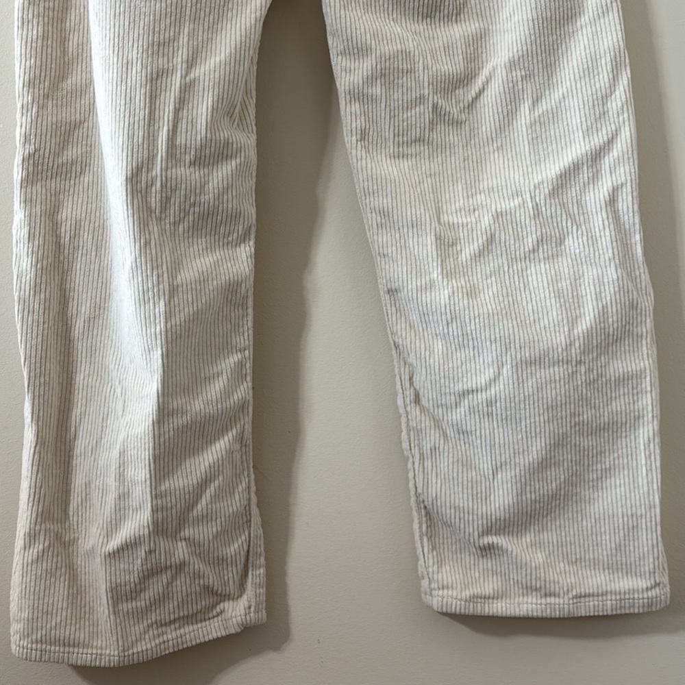 Levi’s Ribcage Straight Ankle High Rise Corduroy Pant Cream Size 28 - Picture 10 of 12